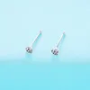 S925 sterling silver nasal nail puncture nose ring nose studs 24pcs a pack box=12 pairs a pack box
