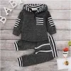 Kids Designer Clothes Boys Plaid Tracksuits Camo Striped Hoodies Pants Clothing Sets Patchwork Floral Coat Pants Suits Autumn Casual BJ