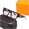 Sunglasses Designer For Women Mens Men Flower Lens With Letter Sun Glasses Unisex Traveling Sunglass Black Grey Drop Delivery Fashio Dhyws