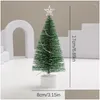 Décorations de Noël 2024 Mini arbres lumineux Beautif Petit bureau de Noël artificiel Accueil Drop Livraison Jardin Fête Fête Fournitures OTF1E