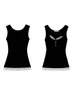 Tanques femininos Mulheres S Sexy Spaghetti Strap Lace Camisole Tank Top Y2K Vintage Backless Slim Fit Trim Cami Crop Vest
