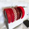 Marke Designer Doppel Buchstaben Gedruckt Regenbogen Stirnband Klassisch Einfache Retro Frauen Kanal Haar Hoop Luxus Twist Turban Headwrap Kopf Zubehör