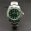 Montres pour hommes, couleurs saphir noir vert bleu céramique acier inoxydable 40mm 116610 mécanique 9O86