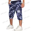 شورتات الرجال Zogaa Men's Beach Camouflage Spreatable Sports Shorts T240124