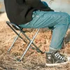 Camp Furniture Outdoor Folding Stool Portable Fishing Chair Ultralight Camping Large Bench Aluminum Alloy