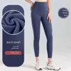 2023 Pantalones de yoga Lu Alinee las polainas de las mujeres pantalones cortos pantalones recortados trajes señora deportes pantalones de las señoras ejercicio fitness desgaste niñas corriendo polainas g hig