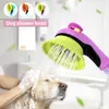 Pulvérisateurs pomme de douche chien doux tentacule Massage tête de bain pratique chien chat fournitures de nettoyage animalerie vente en gros accessoires pour chiens