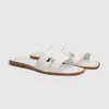 2024 Designer Sandalen Chausson Dames Sandalen Glijbaan Slipper vrouwen platte muilezel aan het water oranje lederen sandaal dames hoge hakken schoenen 36-42 met doos en stofzak #HOR-01