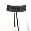 Ceintures Femmes Ceinture Pour Robe En Cuir Bowknot Large Simple Wrap Ceinture Manteau Corset Designer Marque Ceinture