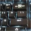 Teclados Saída Segura R1 2U Backspace Keycap Shine através de Keycaps Abs Gravado Backlit para Teclado Mecânico Yq240123 Drop Delivery Com Otdek