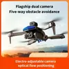 HD Dual Camera Cool Drone With Light, HD Five Way Hinder Undvikande, starkt kraftbatteri, 360 ° Roll, Optical Flow Localization, WiFi FPV Foldbar RC Quadcopter