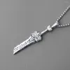 Chains Ancient Sword Necklace Tide Men's Fashion Stainless Steel Pendant Personalized Retro Domestic Decoration Processing