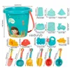 Sand Play Water Fun 18 uppsättningar av LDRENS SAMT Toy Hourglass Baby Travel Outdoor Tools With Rake Watering Canss Shovel ModelVaiduryB