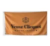 Veuve Clicquot Bandiera Champagne Colore vivido e resistente allo sbiadimento Intestazione in tela e doppia cucitura 3x5 Ft Banner Decorazione per interni ed esterni2264091