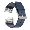 No Gaps Leather Band for Samsuang Galaxy Watch 6 5 4 40 44mm Quick fit Magnetic Buckle 43mm 47mm Strap