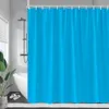 Eenvoudige moderne Europese stijl douchegordijn blauw paars groen rood kleurpatroon badkamer polyester doek hangende gordijnen sets