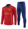 2023 24 Portugal Ronaldo Joao Felix Soccer Jerseys Football Tracksuits Training Suit Ruben Neves Bruno Fernandes Portugieser 23 24 Portugal Tracksuit Men Kit