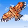 Drachenzubehör 1,1 m flacher Adlerdrachen mit 30 Meter Drachenleine Kinder fliegende Vogeldrachen Windsack Outdoor-Spielzeug Garten Stoffspielzeug für Kinder Geschenk