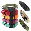 Collars Tactical Dog Collar Adjustable Military Pet Collar Leash for Large and Medium Dog German Shepherd Outdoor Training Accessories