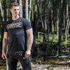 Herr t-shirts herr sport gym som kör skjorta casual t shirt fitness bodybuilding muskel manlig kort ärm skjortor bomullstoppar t240124