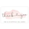 50pcs Bag Thank You Greeting Cards Baking Bags Gift Package Box Business Decor Festive Party Supplies ZZ