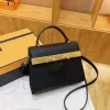 2024 Hot Selling Handbag Luxury Designer Bag Lychee Pattern Women's Bag Versatile Liten Square Bag Casual Shoulder Crossbody Påsar