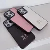 Чехол для телефона Дизайнерский женский чехол для Iphone 15 14 13 12 Promax Letter Phonecases Кожаные чехлы Модный защитный чехол для телефона Tx818