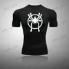 T-shirt da uomo T-shirt da corsa a compressione T-shirt sportiva a maniche corte T-shirt da palestra Fitness Felpa da jogging maschile Tuta da atletica Top T240124