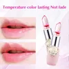 Lip Gloss Crystal Jelly Lip Balm Lipstick Flower Temperature Color Changing Lip Balm Gloss Transparent Long Lasting Moisturizer Makeup HOT