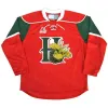 Barato QMJHL Halifax Mooseheads CCM Jersey 22 NATHAN MacKINNON 13 NICO HISCHIER 27 JONATHAN DROUIN Rojo Blanco Verde Jerseys de hockey personalizados