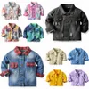 Kids Denim Jackets Toddler Baby Coats Boys Designer Girls Long Sleeves Spring Autumn Tie Dyed Denim Clothing Children Youth Clothes Outwear Casual Jea z90N#