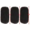 Parrucche sintetiche Capelli Remy Afro crespi Capelli sfusi per intrecciare 1 pacco 30 g/pz Trecce di colore naturale Capelli senza trama Dreadlocks Crochet Bulks 3PCL240124