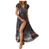 2024 새로운 여성 유럽 및 미국 영국 여성의 긴 치마 미드 웨이스트 풀오버 섹시 슬림 드레스