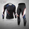 Men's Tracksuits Winter New Men Ski Thermal Underwear Sets Compression Sweat Quick Drying Cycling Thermo Underwear Men Clothing Long Johns T240124