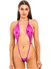 2024 Nuovo stilista di moda sexy set di bikini set a buon mercato shiny guscio estremo scatto monokini costume da bagno monochini cimio