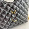 Designer Shoulder Bags Letter Bucket Bag Genuine Leather Lattice Handbag Species Chain Winter Tote Bags For Women Fashion Purse Luxury Brands Bag