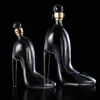 Yüksek kaliteli kurşun cam zanaat şarap şişesi topuklu ayakkabı kırmızı dekantter kabı beyaz çubuk aletler 240119