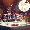 Ljushållare älg roterande naturskön lykta dekor roterande ljusstake festhållare matsalsbord