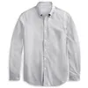 Nytt i högkvalitativa män brittiska Fred Baym Leaf Leisure 100%Oxford Cotton Classice Solid Shirts Långärmad mode eleganta skjortor Homme lyxdesigner märke kläder