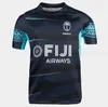 2024 Fiji Rugby Jersey Drua Gömlek Uçan Fijians Fiji 7s Eğitim Formaları Erkekler T-Shirts