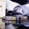 Bracelets QTT Bracelet coloré de mode pour femmes coréen évidé diamant plaqué bijoux cadeau style rétro bracelet