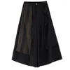 Women's Pants 2024 Spring Wear Dark Colored Wide Leg Versatile Casual Fashion Irregular Large Size Good Quality Women Trousers Z4336