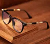 Pop Retro Men okulary optyczne Eva punk styl Styl Kwadratowy półframy ze skórzanym pudełkiem HD przezroczystą soczewką najwyższą jakość