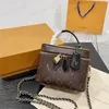 디자이너 화장품 가방 멋진 시리즈 여성 어깨 가방 패션 메이크업 세면자 가방 크로스 바디 핸드백과 상자