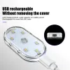 Led Touch Schakelaar Licht Mini Auto Verlichting Nacht Leeslamp USB Oplaadbaar Voor Deur Voet Kofferbak Opbergruimte LL