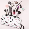 Cosmetic Bags Lashes Closed Eyes Large Makeup Bag Beauty Pouch Travel Cartoon Eyelash Glam Organizer For Unisex
