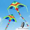 Accessoires de cerf-volant YongJian Cerfs-volants Delta colorés de 1,5 m avec queue de 10 m Sports amusants en plein air Cerf-volant d'hirondelle coloré pour enfants et adultes Jouets de plein air de plage