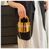 Goudglans Cilinder Handtassen voor Dames Acryl Mode Luxe Tote Bag Chain Ongebruikelijk Hard Feestavond Spiegel Schoudertas Dames Meisjes Portefeuilles
