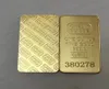 10 PCS Non Magnetic Credit Suisse Ingot 1oz Gold Motated Bullion Bars Swiss Souvenir Coin Gifter 50 x 28 mm異なるシリアルLase5568916