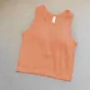 Camiseta sin mangas de Yoga Lu-011 Ebb To Street, chaleco deportivo de verano para Fitness con sujetador acolchado, ropa de gimnasio para mujer con espalda cruzada, ropa de gimnasio de una pieza Hig